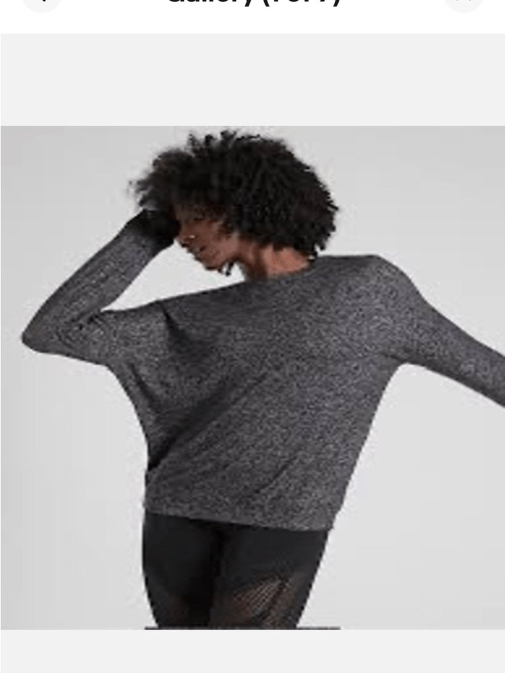 Athleta Mindful Pullover - Charcoal Grey Heather, Size M